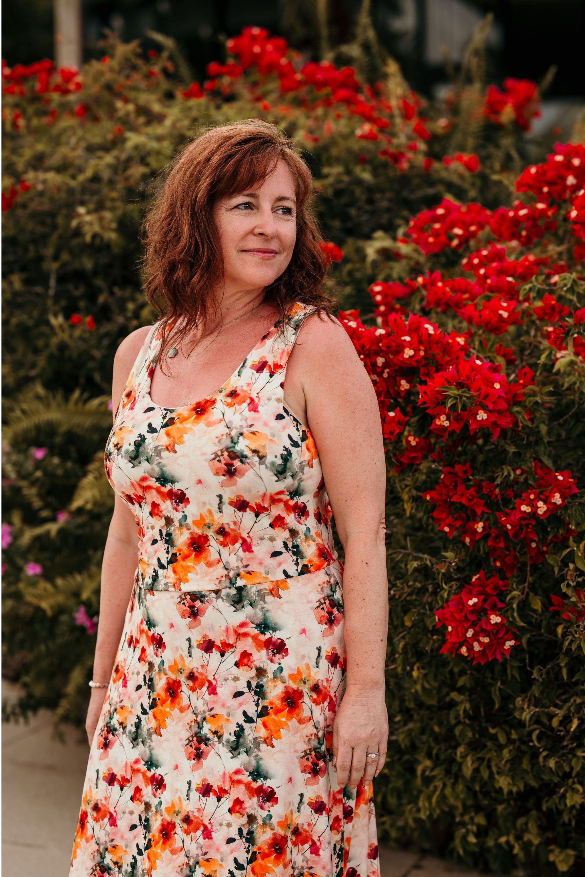 Robe longue dos ouvert - vivacité