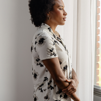 Tunique lavallière - pensées