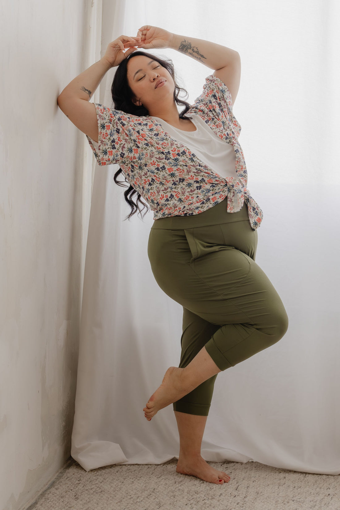 Veste kimono - floraison