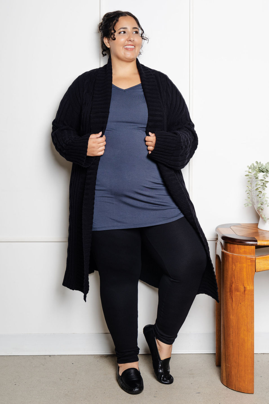 Tunique longue ultradouce - acier