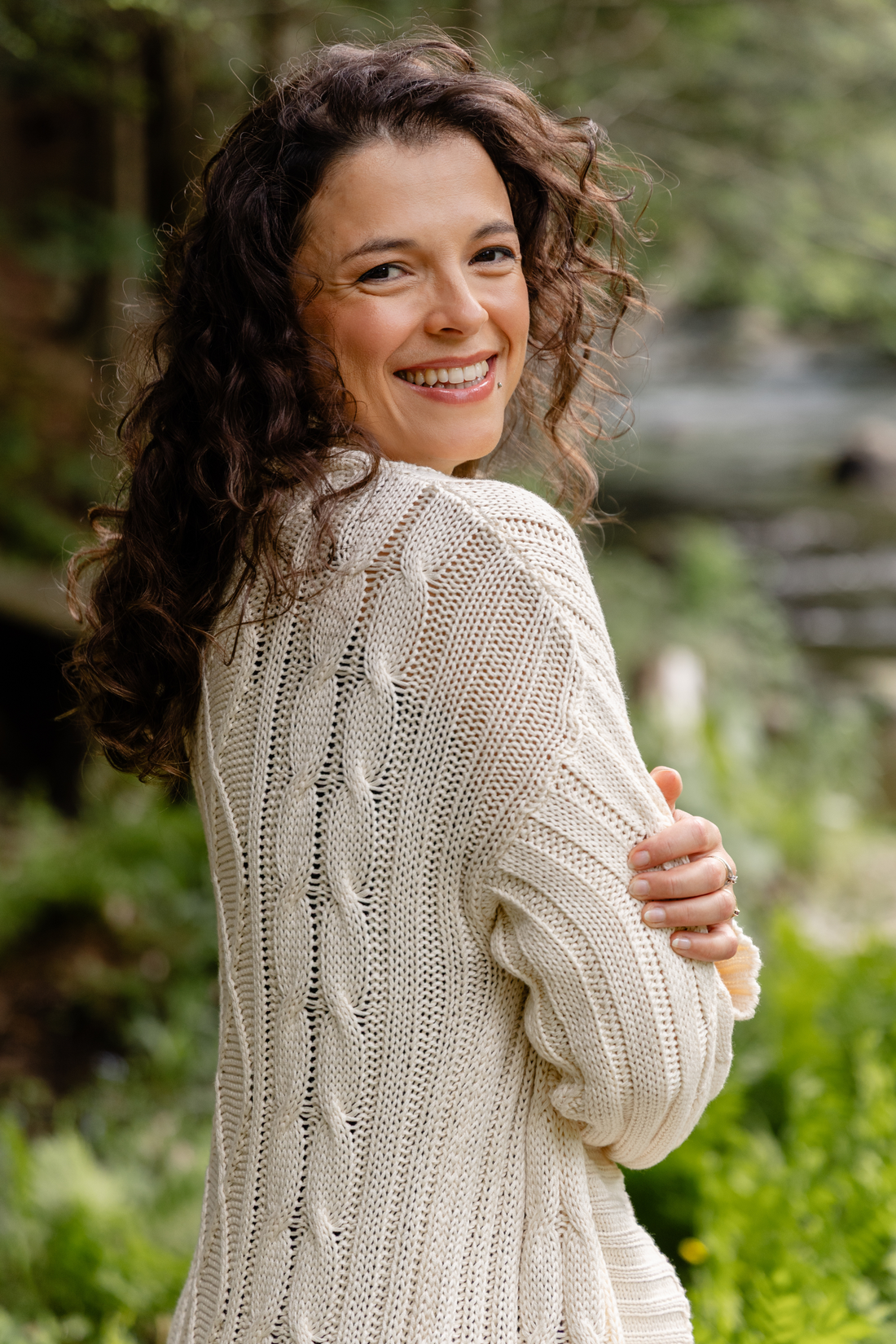 PRÉCOMMANDE - Veste réconfortante maille torsadée - crème